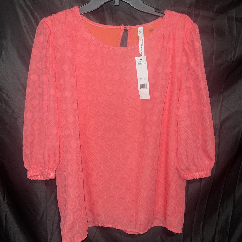 NY Collection Women's Size Medium Blouse nWT
